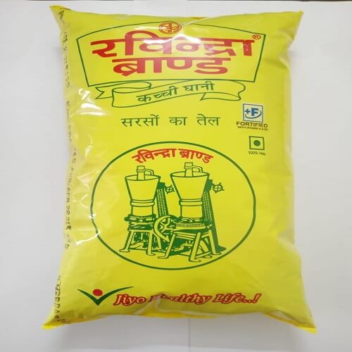Ravindra Brand Mustard Oil Pouch